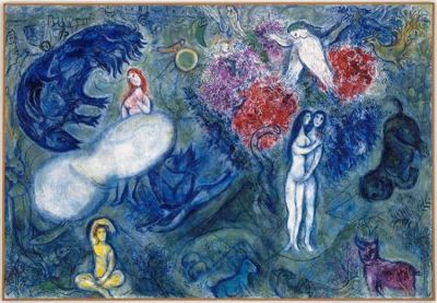art oil painting reproduction of  Marc Chagall The Paradise museum quality handmade