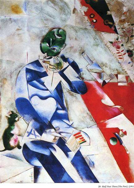 Marc Chagall The Poet Or Half Past Three museum quality
