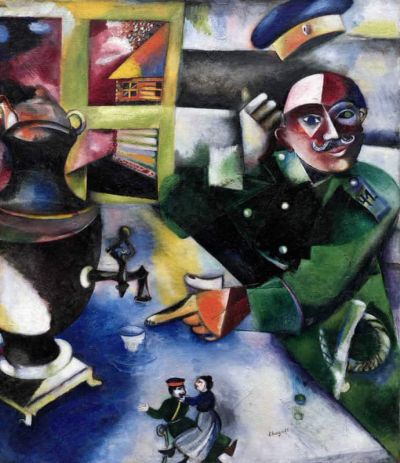 art oil painting reproduction of  Marc Chagall The Soldier Drinks museum quality handmade