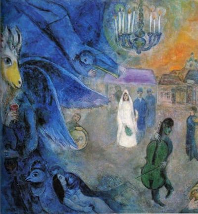 art oil painting reproduction of  Marc Chagall The Wedding Candles museum quality handmade