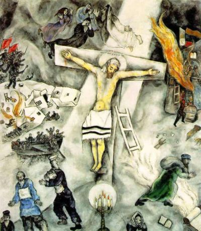 art oil painting reproduction of  Marc Chagall White Crucifixion museum quality handmade