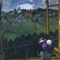 Marc Chagall Window At Vitebsk Hand Painted Reproduction