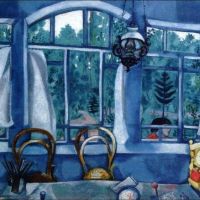 Marc Chagall Window Over A Garden 1917