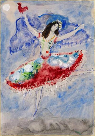 art oil painting reproduction of  Marc Chagall Zemphira 1942 museum quality handmade