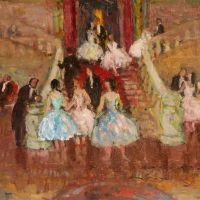 Marcel Cosson Paris Le Grand Escalier De L Op Ra