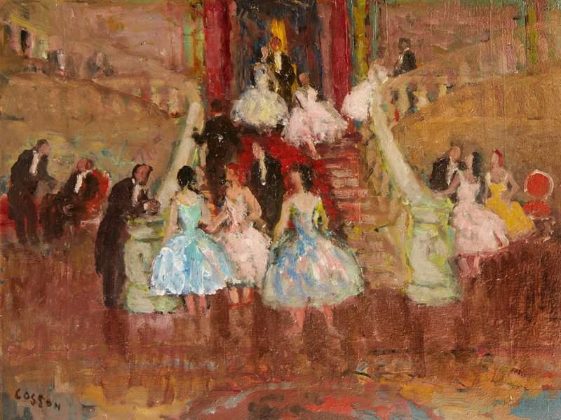 Marcel Cosson Paris Le Grand Escalier De L Op Ra museum quality