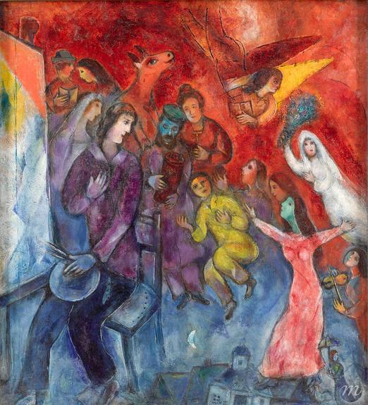 March Chagall Apparition De La Famille De L Artiste museum quality