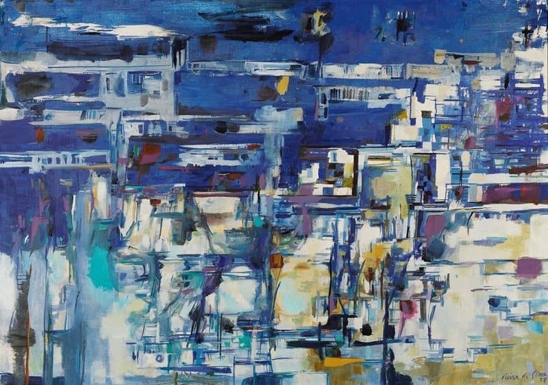 Maria-helena Vieira Da Silva Les Jardins De Germaine 1958 museum quality