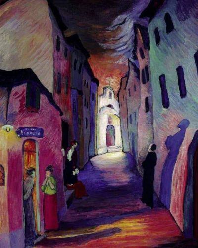 art oil painting reproduction of  Marianne Von Werefkin Ave Maria 1927 museum quality handmade