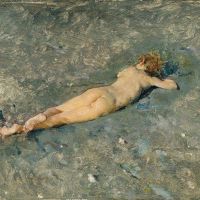 Mariano Fortuny Marsal Nude On The Beach At Portici 1874 Hand Painted Reproduction