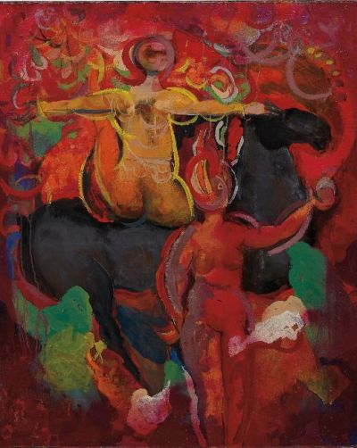art oil painting reproduction of  Marino Marini Babilonia 1958 museum quality handmade