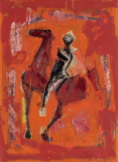 art oil painting reproduction of  Marino Marini Cavallo E Cavaliere 1955 museum quality handmade