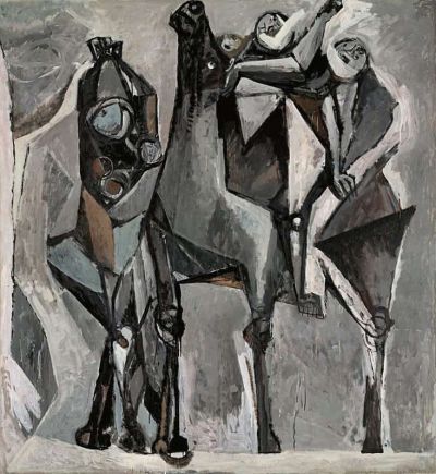 art oil painting reproduction of  Marino Marini I Guerrieri E La Danza 1953 museum quality handmade