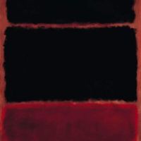 Mark Rothko Black In Deep Red - 1957