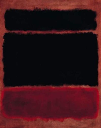 art oil painting reproduction of  Mark Rothko Black In Deep Red - 1957 museum quality handmade