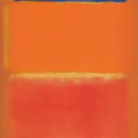 Mark Rothko Blue Over Red 1953 Hand Painted Reproduction
