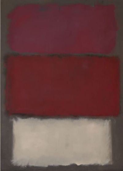art oil painting reproduction of  Mark Rothko S Untitled 1960 - Violet Red And White museum quality handmade