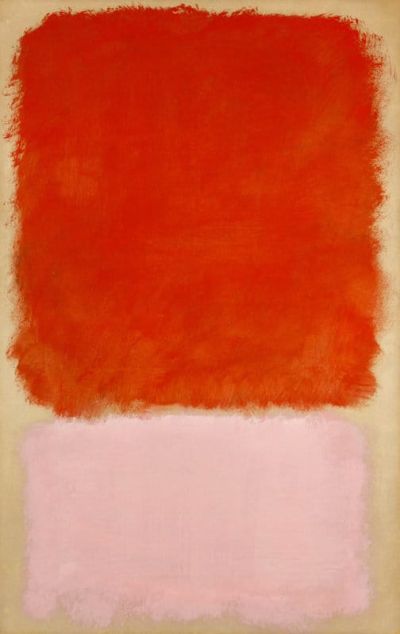 art oil painting reproduction of  Mark Rothko Untitled 1968 - Eggshell Orange Pink museum quality handmade