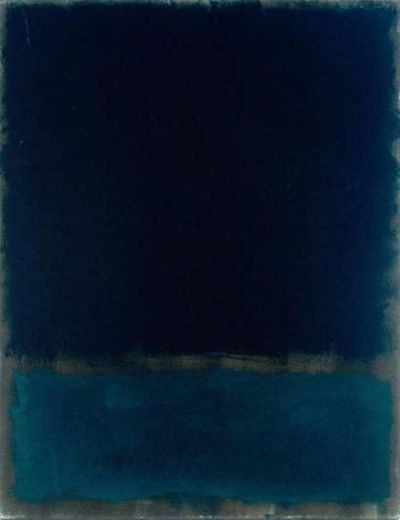 art oil painting reproduction of  Mark Rothko Untitled Navy And Black 1969 museum quality handmade