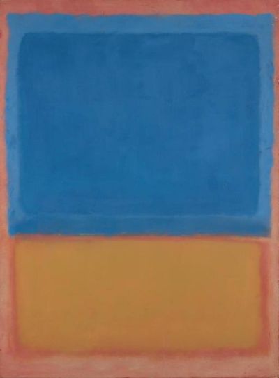 art oil painting reproduction of  Mark Rothko Untitled Red Blue Orange 1955 museum quality handmade
