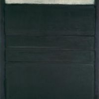 Mark Rothko Untitled White Blacks Grays On Maroon 1963