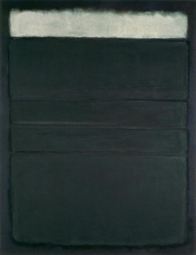 art oil painting reproduction of  Mark Rothko Untitled White Blacks Grays On Maroon 1963 museum quality handmade