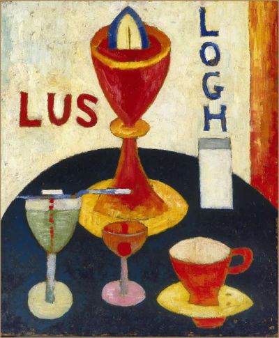 art oil painting reproduction of  Marsden Hartley Handsome Drinks - 1916 museum quality handmade
