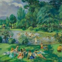 Martha Walter The Swimming Pool Huntingdon Valley Pennsylvania 1940