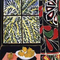 Matisse Interior With Egyptian Curtain 116x89