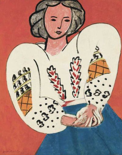 art oil painting reproduction of  Matisse La Blouse Romaine museum quality handmade
