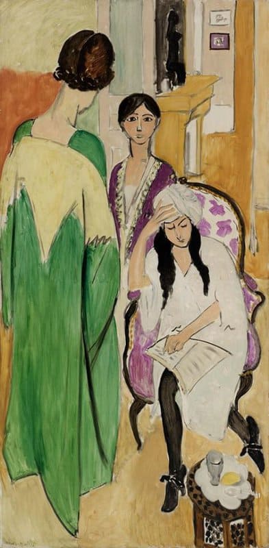 Matisse Les Trois Soeurs A La Sculpture Africaine 1917 museum quality