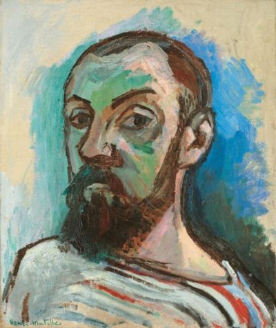 art oil painting reproduction of  Matisse Self-portrait In A Striped T-shirt museum quality handmade