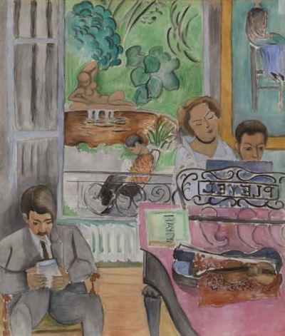 art oil painting reproduction of  Matisse The Music Lesson museum quality handmade
