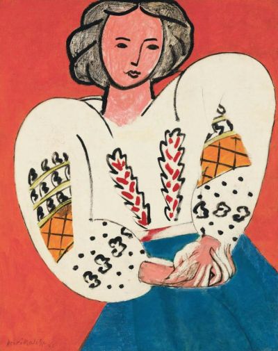 art oil painting reproduction of  Matisse The Romanian Blouse museum quality handmade