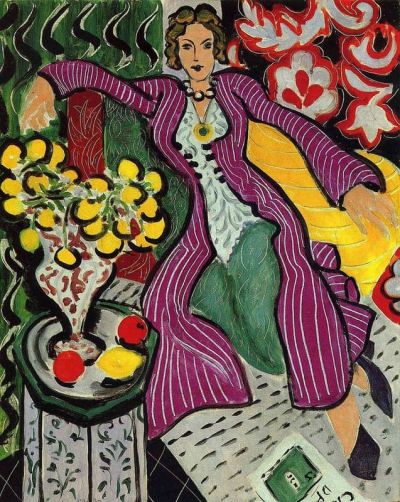 art oil painting reproduction of  Matisse Woman In A Purple Coat museum quality handmade