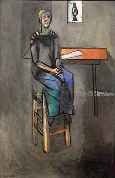 art oil painting reproduction of  Matisse Woman On A High Stool museum quality handmade