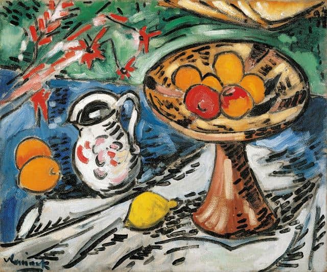 Maurice De Vlaminck Still Life With Fruit Bowl 1905-06 museum quality