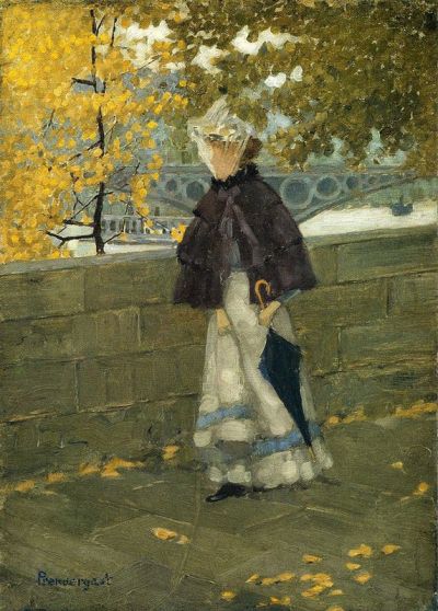 art oil painting reproduction of  Maurice Prendergast Along The Seine 1892 museum quality handmade