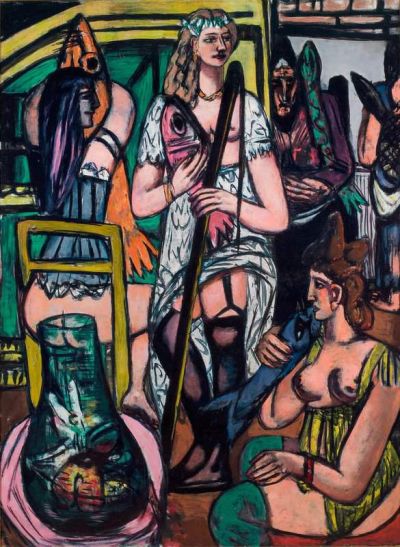 art oil painting reproduction of  Max Beckmann Large Picture Of Women Fisherwomen 1948 museum quality handmade