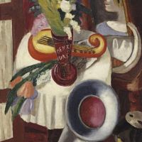 Max Beckmann Stilleben Mit Grammophon Und Schwertlilien 1924