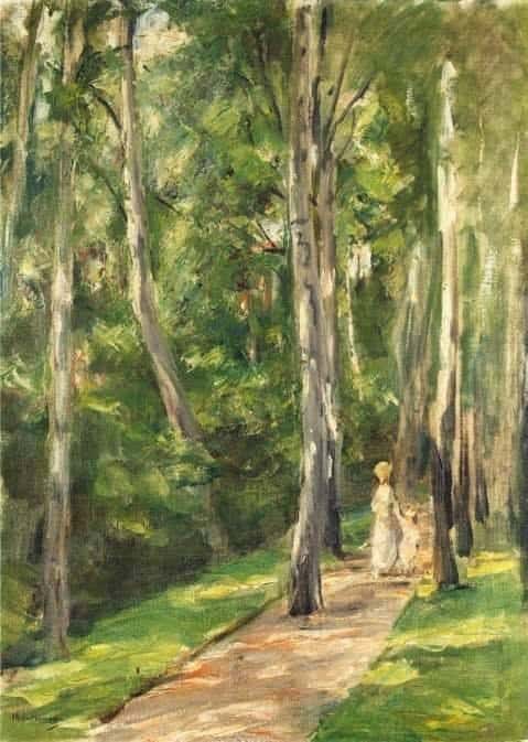 Max Liebermann Alley Of Birches In The Wannsee Garden To The West museum quality