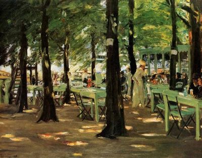 art oil painting reproduction of  Max Liebermann Restaurant De Oude Vink 1905 museum quality handmade