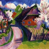 Max Pechstein Springtime 1919 Hand Painted Reproduction