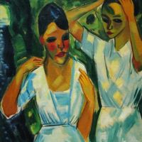 Max Pechstein Sunlight Hand Painted Reproduction