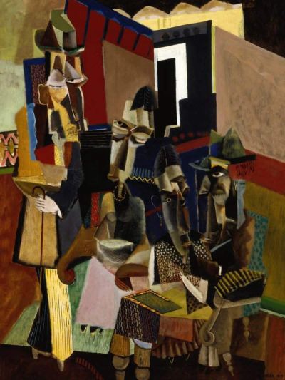 art oil painting reproduction of  Max Weber The Visit 1919 museum quality handmade