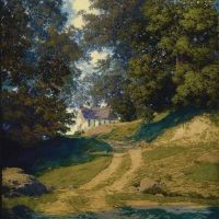 Maxfield Parrish Village School House 1937
