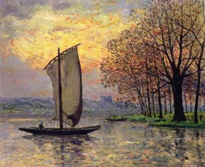 art oil painting reproduction of  Maxime Maufra The Bank Of The Loire 1910 museum quality handmade
