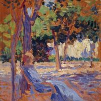 Maximilien Luce Lucie Cousturier In Her Garden