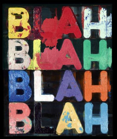art oil painting reproduction of  Mel Bochner Blah Blah Blah museum quality handmade