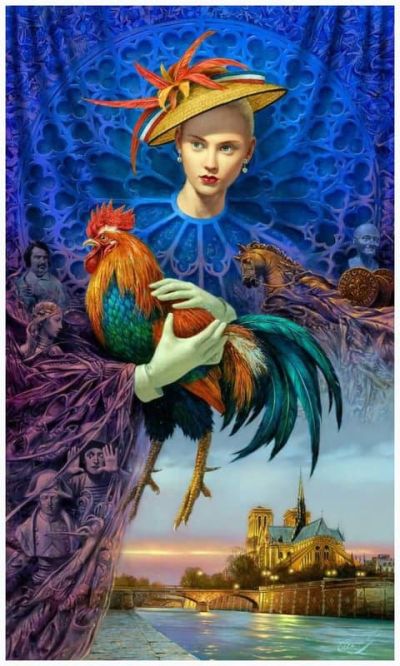 art oil painting reproduction of  Michael Cheval Taming Of The Shrew museum quality handmade